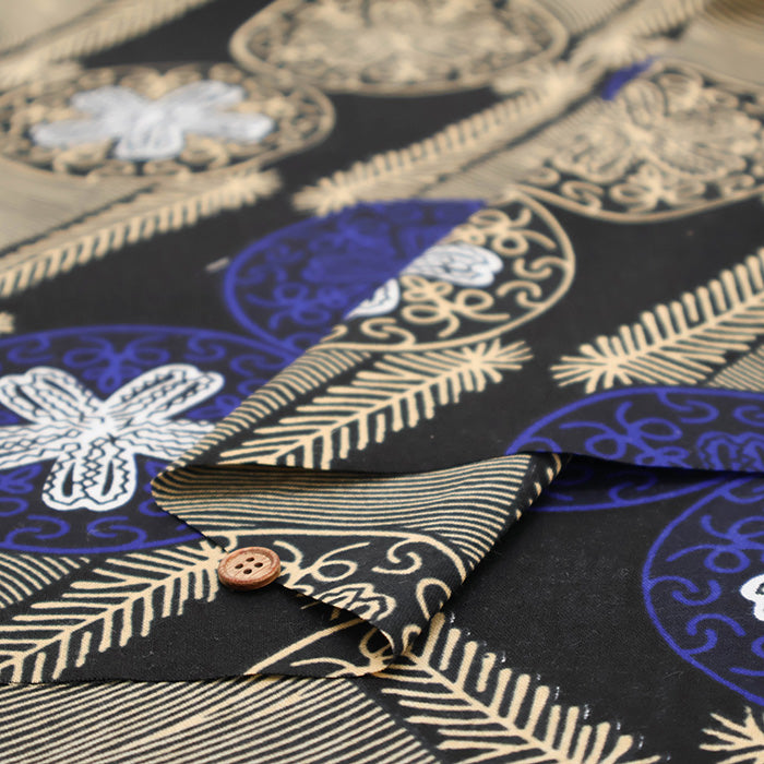 Made in India Cotton African Block Print Fabric - nomura tailor