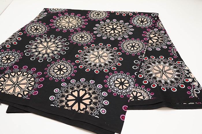 Made in India Cotton African Block Print Fabric - nomura tailor