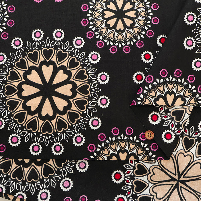 Made in India Cotton African Block Print Fabric - nomura tailor