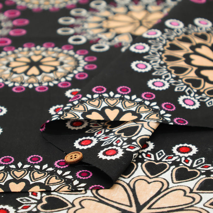 Made in India Cotton African Block Print Fabric - nomura tailor