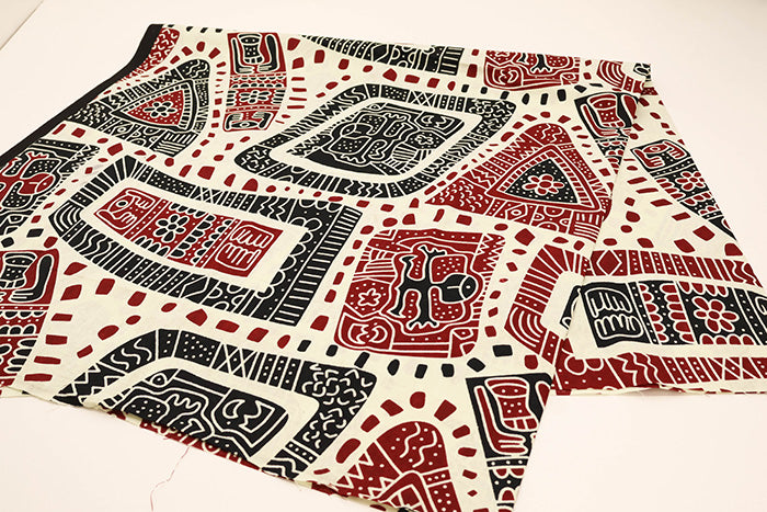 Made in India Cotton African Block Print Fabric - nomura tailor