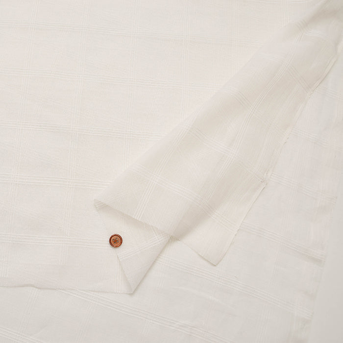 Indian Cotton Voile Dobby Fabric - nomura tailor