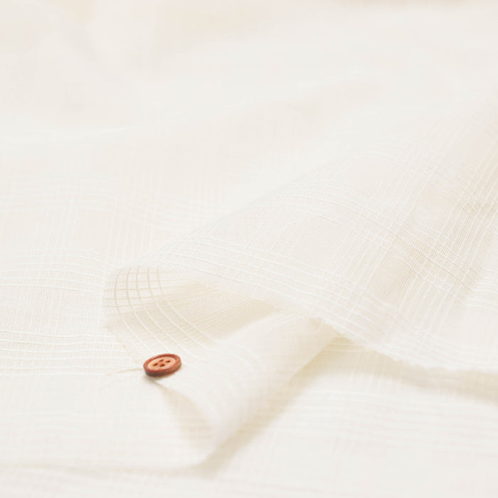 Indian Cotton Voile Dobby Fabric - nomura tailor