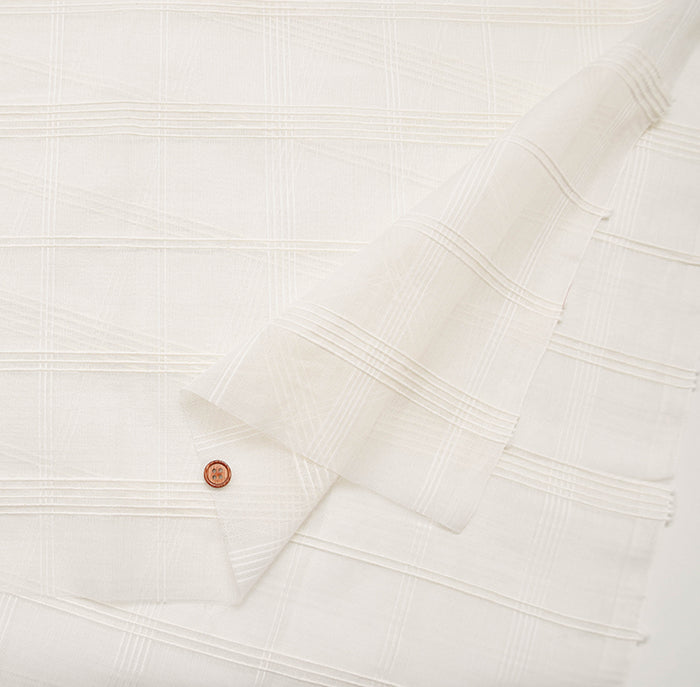 Indian Cotton Voile Dobby Fabric - nomura tailor