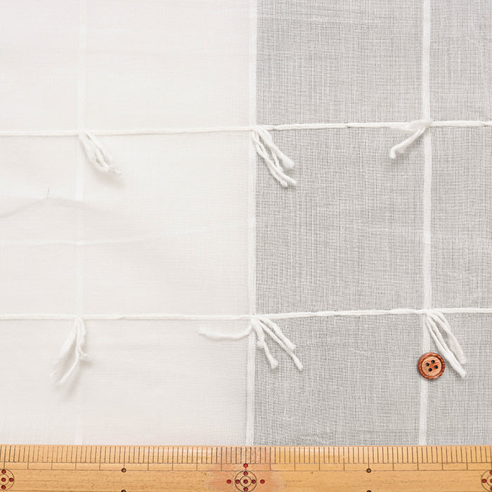 Indian Cotton Voile Dobby Fabric - nomura tailor