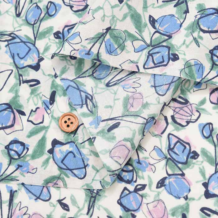 Cotton 60 Lawn Printed Fabric - Flower - nomura tailor