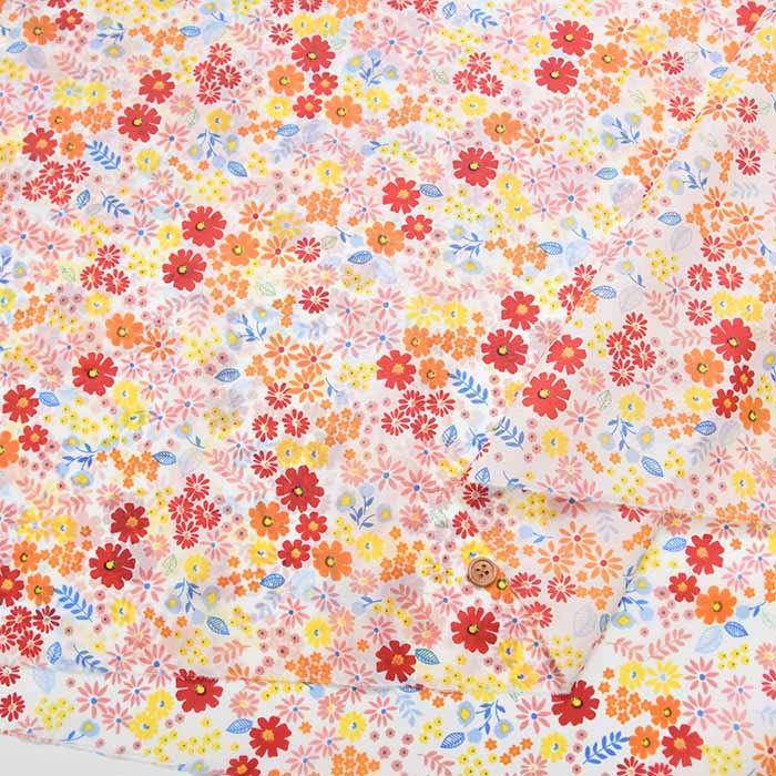 Water-Repellent 190T Nylon Taffeta Print Fabric - Flower - nomura tailor