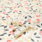Water-Repellent 190-Denier Nylon Taffeta Printed Fabric - Flower - nomura tailor