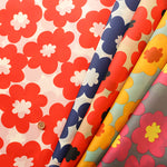 Water Repellent Nylon Taffeta Print Fabric - Nordic Flower - nomura tailor