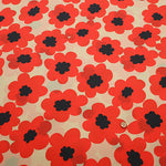 Water Repellent Nylon Taffeta Print Fabric - Nordic Flower - nomura tailor