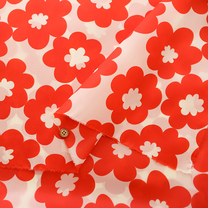 Water Repellent Nylon Taffeta Print Fabric - Nordic Flower - nomura tailor