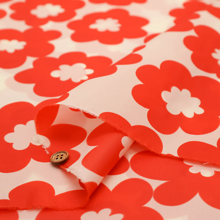 Water Repellent Nylon Taffeta Print Fabric - Nordic Flower - nomura tailor
