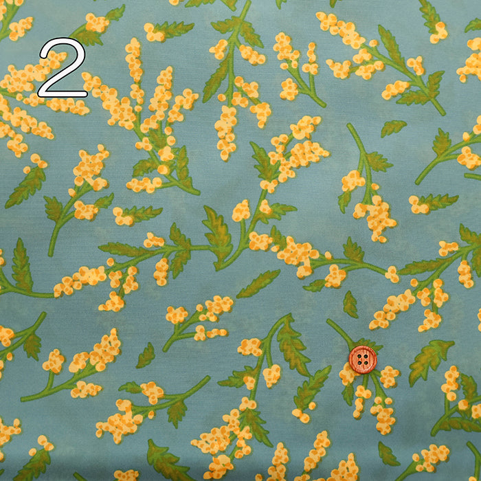 Water Repellent Nylon Taffeta Print Fabric - Mimosa - nomura tailor