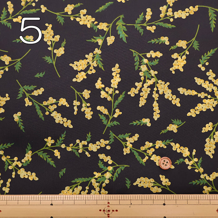 Water Repellent Nylon Taffeta Print Fabric - Mimosa - nomura tailor