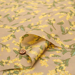 Water Repellent Nylon Taffeta Print Fabric - Mimosa - nomura tailor