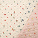 C/L Canvas Quilted Fabric (Full Needle) - Flower - nomura tailor