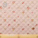 C/L Canvas Quilted Fabric (Full Needle) - Flower - nomura tailor