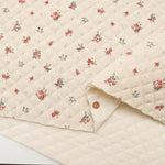 C/L Canvas Quilted Fabric (Full Needle) - Flower - nomura tailor