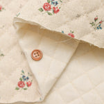 C/L Canvas Quilted Fabric (Full Needle) - Flower - nomura tailor