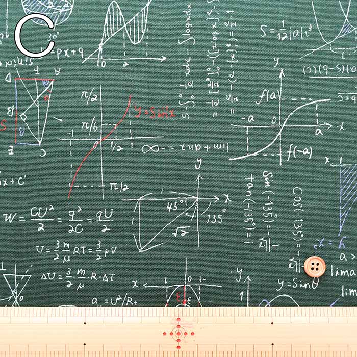 Cotton Oxford Fabric - Mathematical formula - nomura tailor
