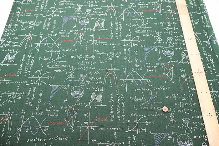 Cotton Oxford Fabric - Mathematical formula - nomura tailor