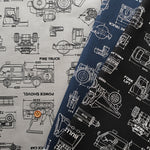 Cotton Oxford Fabric - Working Vehicles - nomura tailor