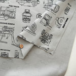 Cotton Oxford Fabric - Working Vehicles - nomura tailor