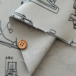 Cotton Oxford Fabric - Working Vehicles - nomura tailor