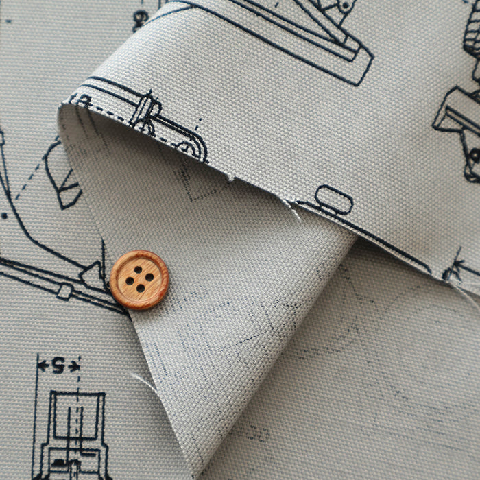 Cotton Oxford Fabric - Working Vehicles - nomura tailor