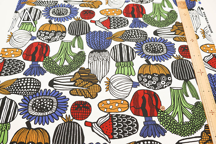 Cotton Oxford Fabric - Vegetable Art - nomura tailor