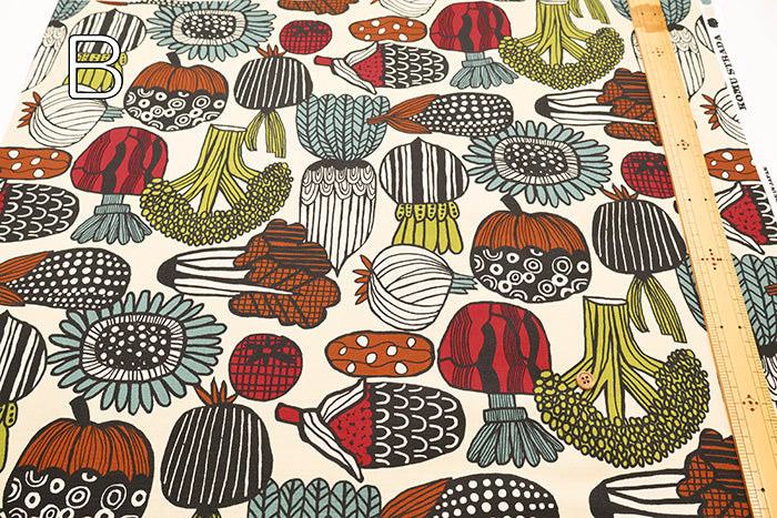 Cotton Oxford Fabric - Vegetable Art - nomura tailor