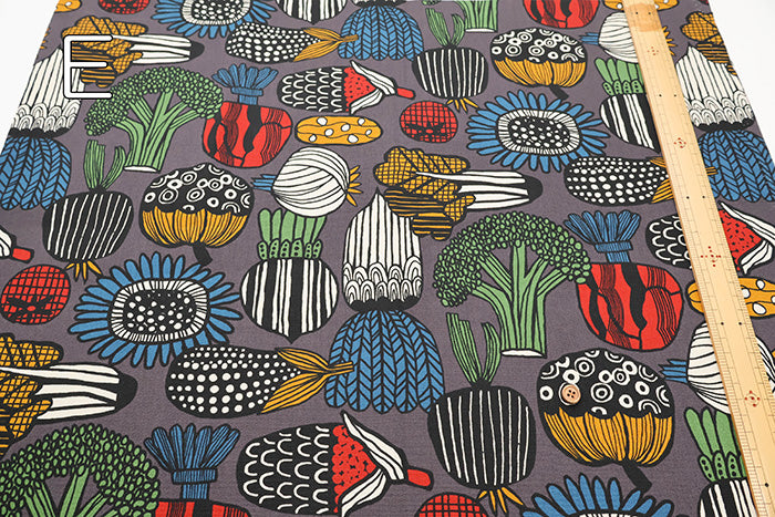 Cotton Oxford Fabric - Vegetable Art - nomura tailor