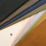 Hand Washed Cotton Vintage Oxford Aranami Fabric - Plain - nomura tailor