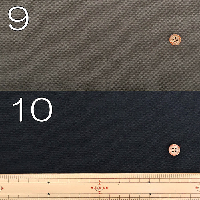 Hand Washed Cotton Vintage Oxford Aranami Fabric - Plain - nomura tailor