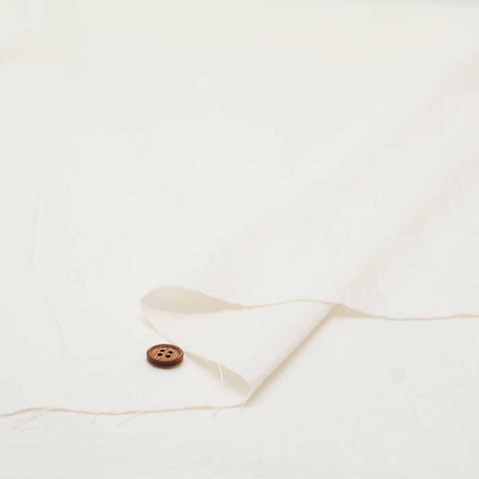 Hand Washed Cotton Vintage Oxford Aranami Fabric - Plain - nomura tailor