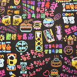 Made in China Cotton Muslin Inkjet-printed Fabric - Hangul(Korean alphabet,) Neon Sign - nomura tailor