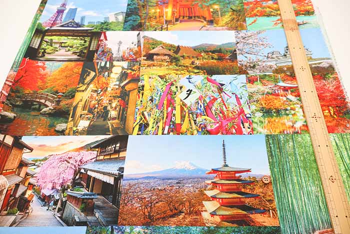 Made in China Cotton  Muslin Inkjet-Print - Japanese Landscape - nomura tailor