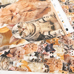Made in China Cotton Muslin Inkjet-printed Fabric - Lots of Cats - nomura tailor