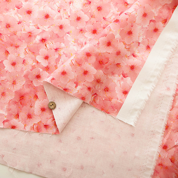 Made in China Cotton Muslin Inkjet-printed Fabric  - Cherry Blossom - nomura tailor