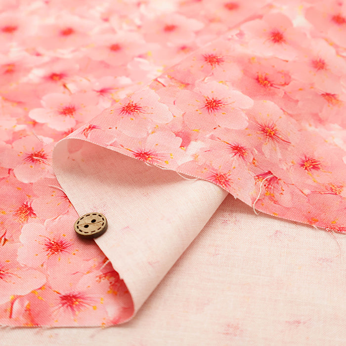 Made in China Cotton Muslin Inkjet-printed Fabric  - Cherry Blossom - nomura tailor