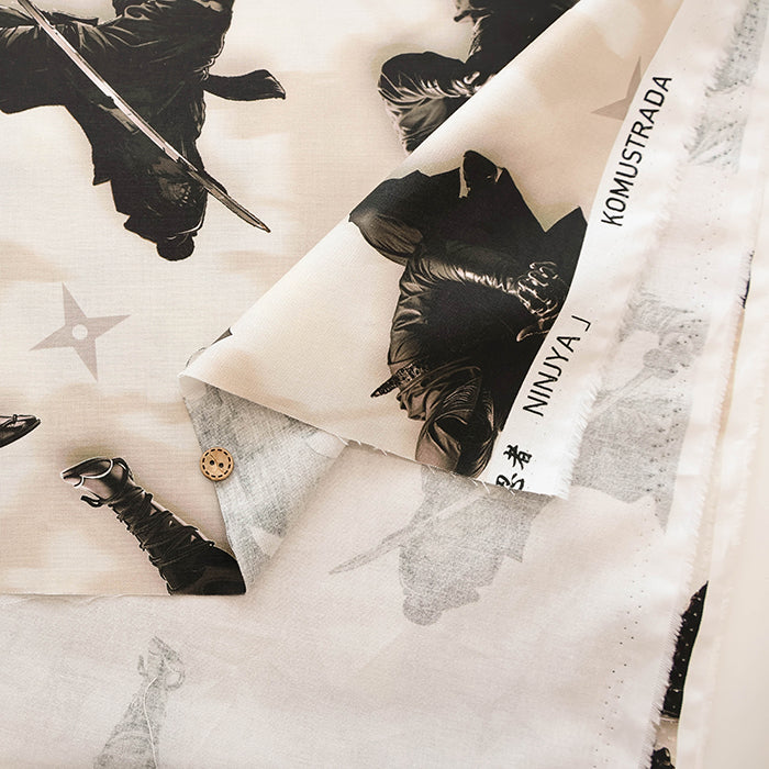Made in China Cotton Muslin Inkjet-printed Fabric - Ninja - nomura tailor