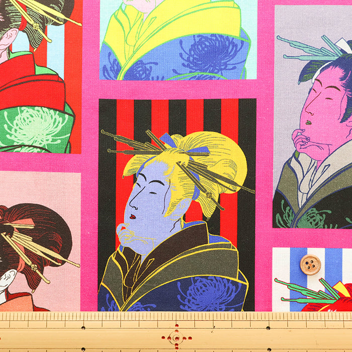 Made in China Cotton Muslin Inkjet-printed Fabric - Ukiyo-e - nomura tailor