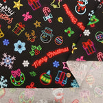 Made in China Cotton Muslin Inkjet-printed Fabric - Neon Christmas - nomura tailor