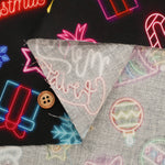 Made in China Cotton Muslin Inkjet-printed Fabric - Neon Christmas - nomura tailor