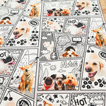 Made in China Cotton Muslin Inkjet-printed Fabric - Comic Dog - nomura tailor