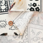 Made in China Cotton Muslin Inkjet-printed Fabric - Comic Dog - nomura tailor