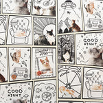 Made in China Cotton Muslin Inkjet-printed Fabric - Comic Cat - nomura tailor