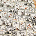 Made in China Cotton Muslin Inkjet-printed Fabric - Comic Cat - nomura tailor