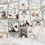 Made in China Cotton Muslin Inkjet-printed Fabric - Comic Cat - nomura tailor