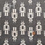 Cotton Knit Jacquard Fabric - Robot - nomura tailor